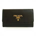 v_ L[P[X Y PRADA 6A ^U[ SfUC ubN SAFFIANO METAL NERO uh fB[X U[ v